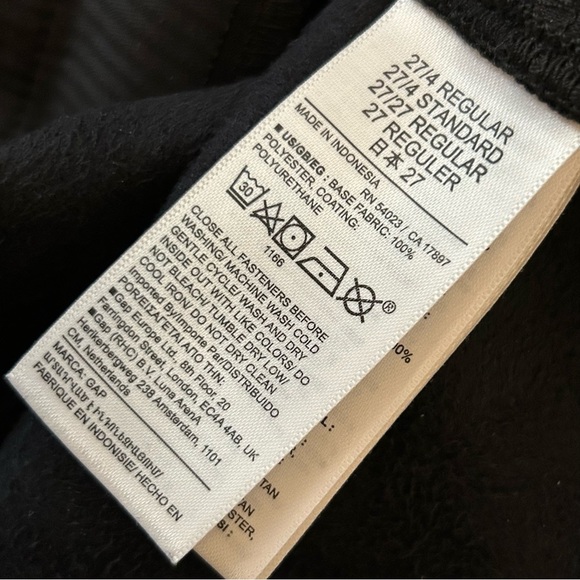 ❤️ NWT GAP High Rise Vegan Leather Vintage Slim Pant Black Size 27 - Picture 7 of 11